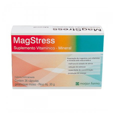 Suplemento Vitamínico Mineral Magstress com 36 cápsulas
