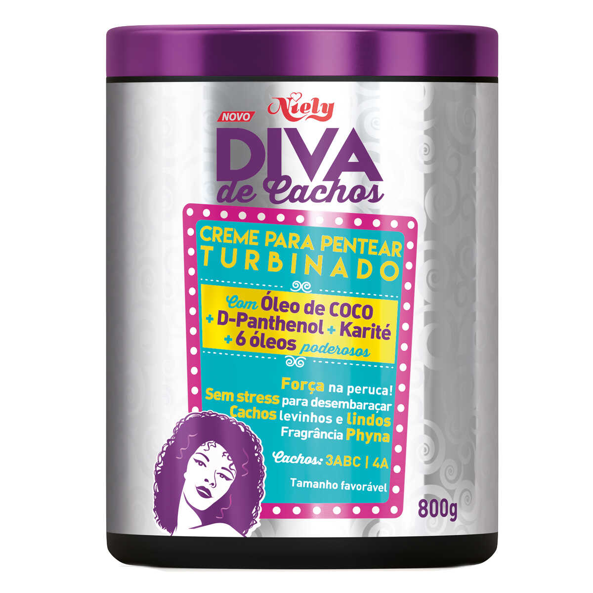 Creme de Pentear Turbinado Niely Diva de Cachos
