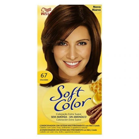 Tintura Wella Soft Color 67 Chocolate com 1 unidade