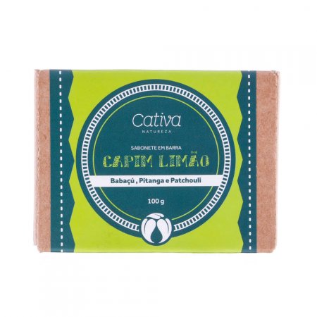 Sabonete Vegetal Cativa Natureza Natural de Capim Limão 100g