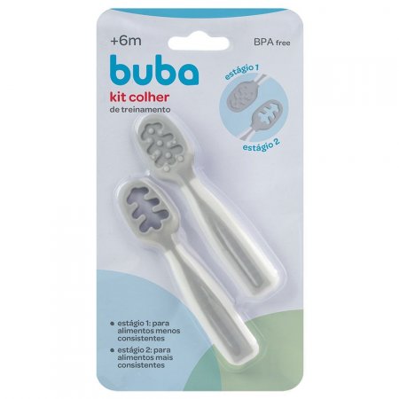 Kit Colher de Treinamento Cinza Ref 13143 Buba