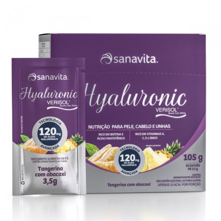 Hyaluronic Verisol 30 Sachês Saúde Para Pele - Sanavita