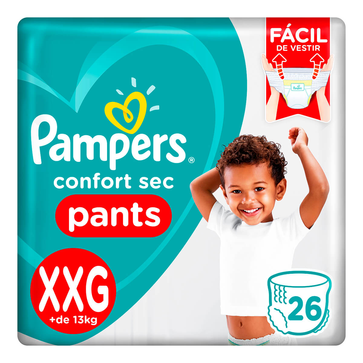 Fralda Pampers Confort Sec Pants Tamanho XXG