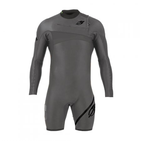 Short john manga longa chestzip 2mm ultra skin surf mormaii