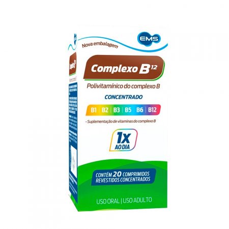 Complexo B Concentrado 20 Cápsulas EMS