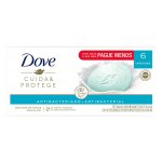 Kit Sabonete em Barra Antibacteriano Dove Cuida & Protege com 6 unidades de 90g cada