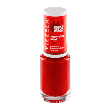 Vizzela #Nunca Sai De Moda "vermelho sim!" - Esmalte 9ml