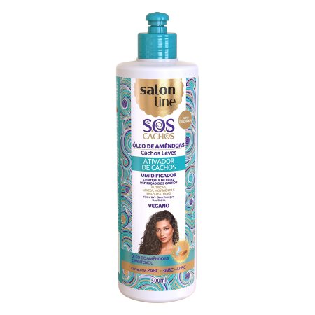 Ativador de Cachos Salon Line Sos óleo de Amêndoa 300ml