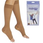 Meia 3/4 Média Compressão Venosan Comfortline Cotton 20-30 AD PE Aberto - Bege - P