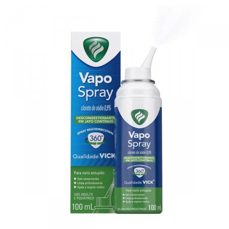 Descongestionante Nasal Vapo Spray Qualidade Vick com 100ml