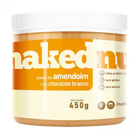 Pasta de Amendoim com Chocolate Branco 450g - Naked Nuts