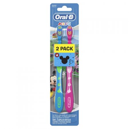 Escova Dental Oral-B Kids Mickey Pack com 2 Unidades