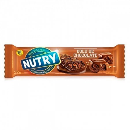 Barra de Cereal Nutry Sabor Bolo de Chocolate com 22g