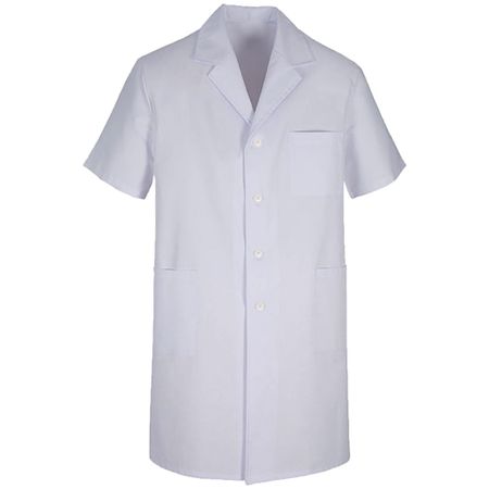 Jaleco Oxford - Longo - Manga Curta - Branco - Tamanho EP PURIM CRIACOES E CONFECCOES LTDA