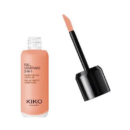 Kiko Full Coverage 2-In-1 Foundation & Concealer  Cool Rose 20 - Base e Corretor de Alta Cobertura