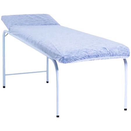 Lençol Descartável em TNT 30G - Com Elástico - Branco - 2,1m x 0,9m - Com 10 unidades - Dejamaro