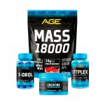 MASSA (3Kg) + CREA (100g) + VITPLEX (30 cápsulas) + ZMA (60 cápsulas) - Morango