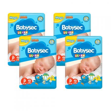 Fralda Babysec Ultrasec P 184 Unidades