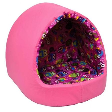 Cama Iglu Emborrachado Gorgurinho - São Pet Cama Iglu Emborrachada Gorgurinho para Cães-Rosa-P