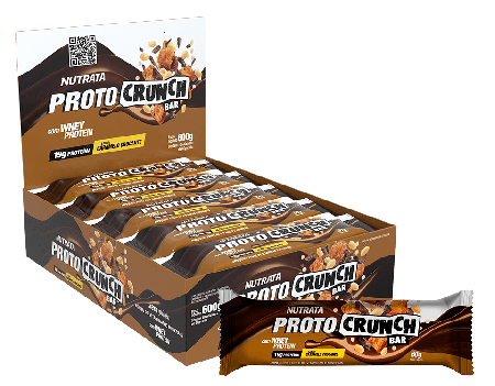 Proto Crunch Caramelo Crocante Display C/ 10 Barras De 60Gr