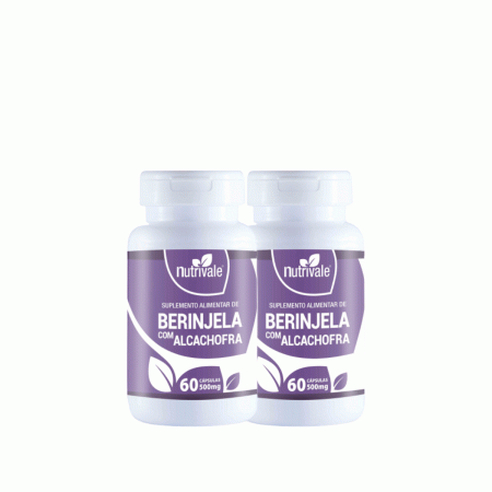 Berinjela+Alcachofra 2 Un 500mg Rico Em Fibras C/60 Capsulas - Linduras
