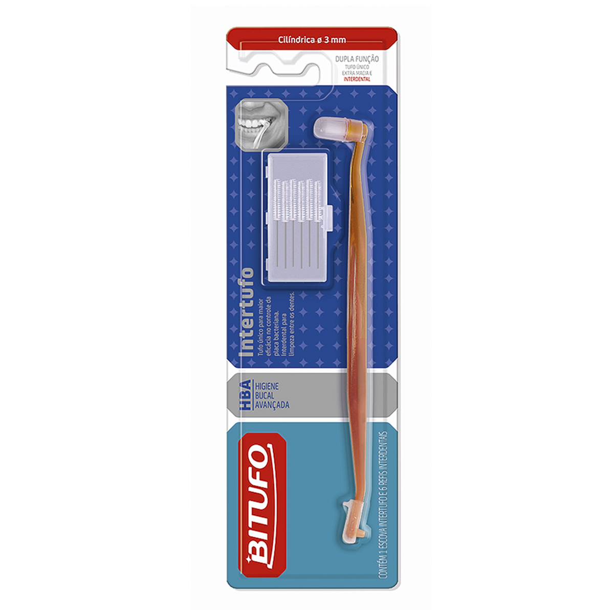 Escova Bitufo Interdental Cilíndrico