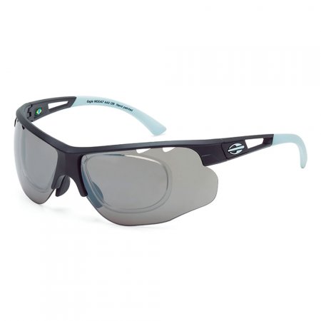 Óculos de sol mormaii eagle preto fosco com branco emborrachado