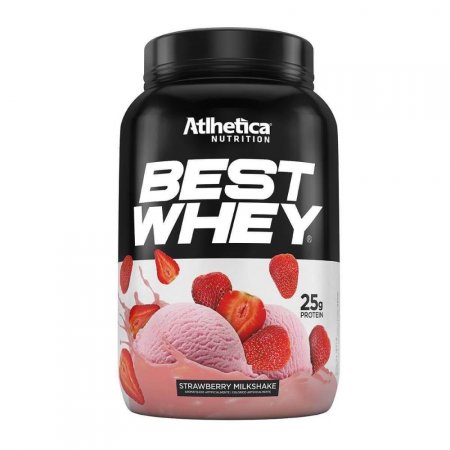 BEST WHEY (900g) - Morango - Atlhetica Nutrition