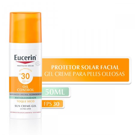 Protetor Solar Facial Eucerin Sun Oil Control FPS30 com 50ml