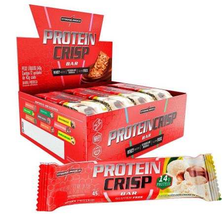 Protein Crisp Bar Leite Ninho 12 Unidades Integralmedica