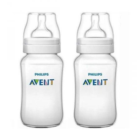 Kit com 2 Mamadeiras ANTI-COLIC Classica 330ML Philips AVENT SCF816/27