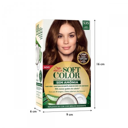 Tintura Wella Soft Color 535 Café Arábica com 1 unidade
