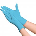 Luva nitrílica tamanho G - CX com 100 unidades - Multilaser Saúde - HC242