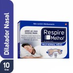 Dilatador Nasal Respire Melhor Pele Normal Médio com 10 unidades