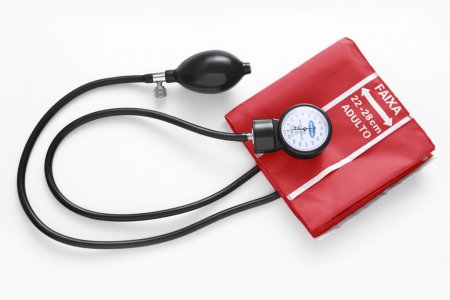 Aparelho de Pressão Medicate Aneroide Vermelho Adulto