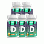 Vitamina D 2000 Ui 5 Unidades Com 60 Cápsulas 500mg Natural - Linduras