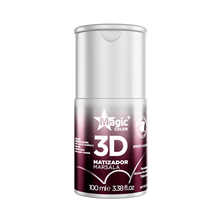 Mini Matizador 3D Marsala - Efeito Marsala Intenso - 100ml