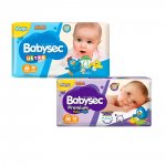 Kit 40 Fraldas Babysec Ultrasec M E 34 Premium M