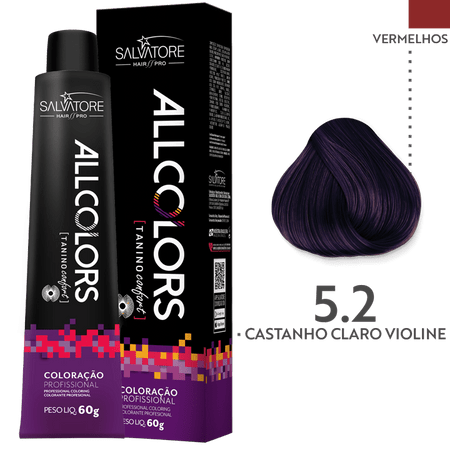 ALL COLORS 60G 5.2 - CASTANHO CLARO VIOLINE
