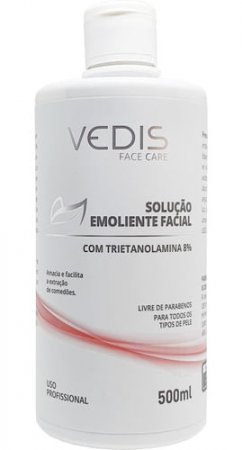 Solução Emoliente Facial Trietanolamina 8% Vedis 500ml