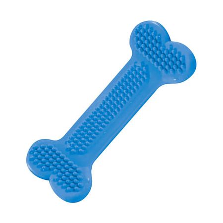 Osso Massageador Dental Flex Grande para Cães - Pet Injet Osso Massageador Dental Flex Azul Grande para Cães - Pet Injet