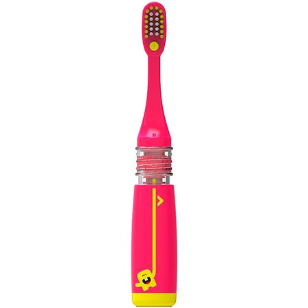 Escova de Dentes Infantil Magic Brush Extra Macia Rosa (3a+) - Angie 693 ESCOVA MAGIC BRUSH ANGIE EXTRA MACIA GIRLS 3+