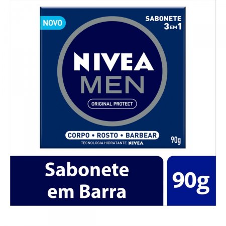 Sabonete em Barra Nivea Men 3 em 1 Original Protect