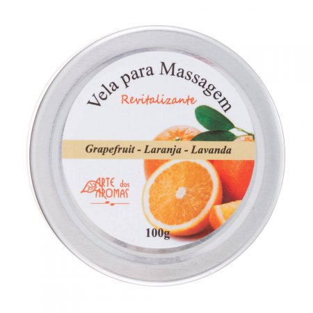 Vela Para Massagem Arte dos Aromas Natural Revitalizante 100g
