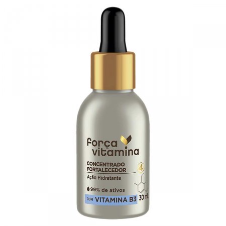 Concentrado Fortalecedor Força Vitamina com Vitamina B3 com 30ml