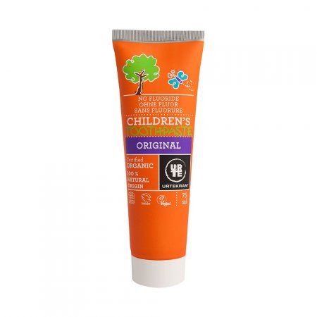 Pasta Dental Infantil Urtekram Vegana e Orgânica sem Flúor Original 75ml