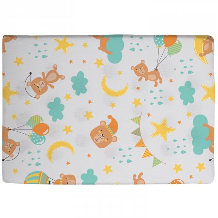 Travesseiro Antissufocante Bambi Estampado - Cinza