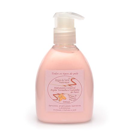 Hidratante de Argila Vermelha e Óleo de Castanha do Pará