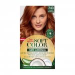Tinta de Cabelo Soft Color Louro Acobreado 743