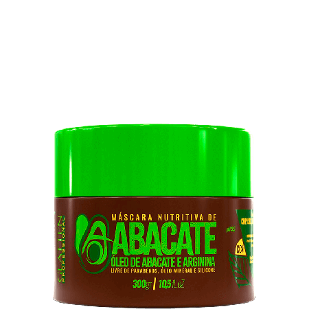 Glatten Professional Abacate - Máscara Nutritiva Óleo de Abacate e Arginina 300g